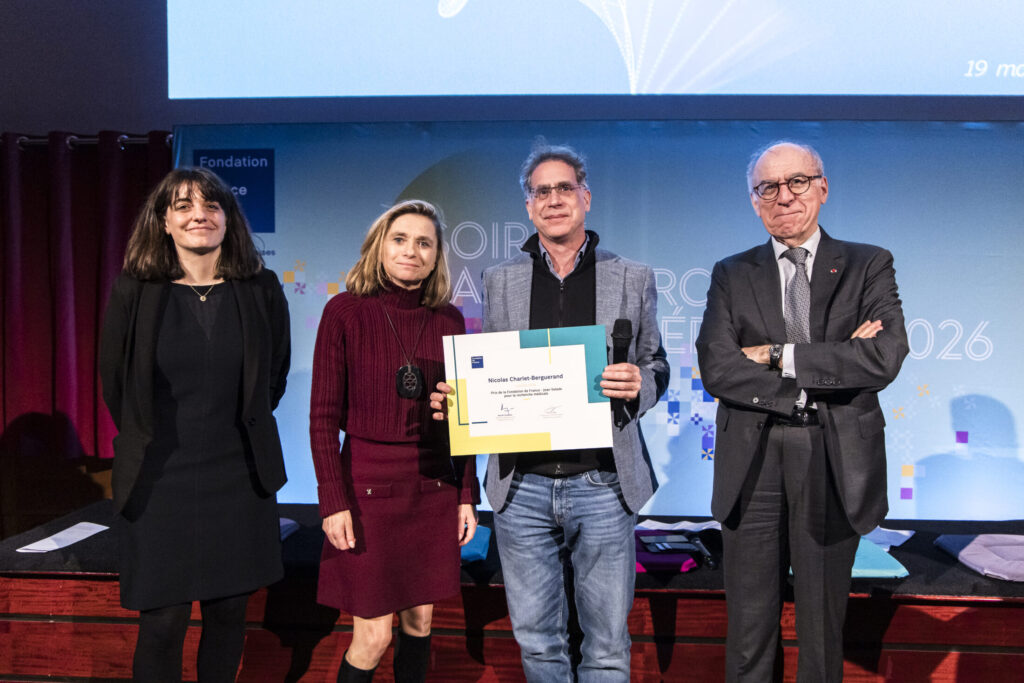 Nicolas Charlet-Berguerand lors de la remise du Prix à Paris